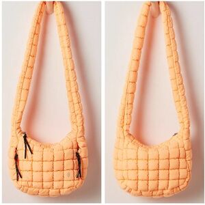 NWT Neon Clementine Free People Movement Quilted Sling Bag